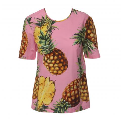 Sell Dolce & Gabbana Pineapple Printed Top - Pink 
