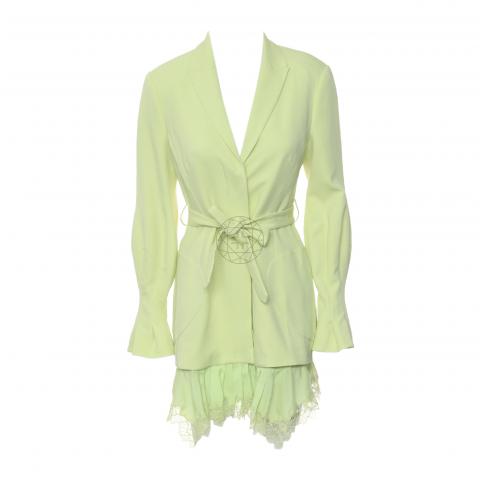 Sell Jonathan Simkhai Victoria Crepe Dress - Lime Green | HuntStreet.com