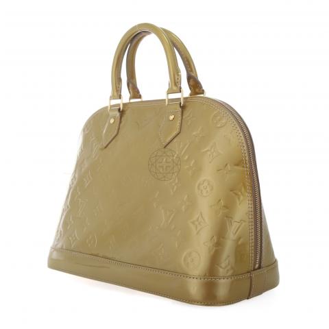 Louis Vuitton Yellow Vernis Monogram Alma PM Louis Vuitton