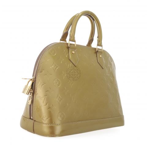 Louis Vuitton Perle Monogram Vernis Alma PM Bag For Sale at 1stDibs  louis  vuitton alma pm vernis, louis vuitton monogram vernis alma pm