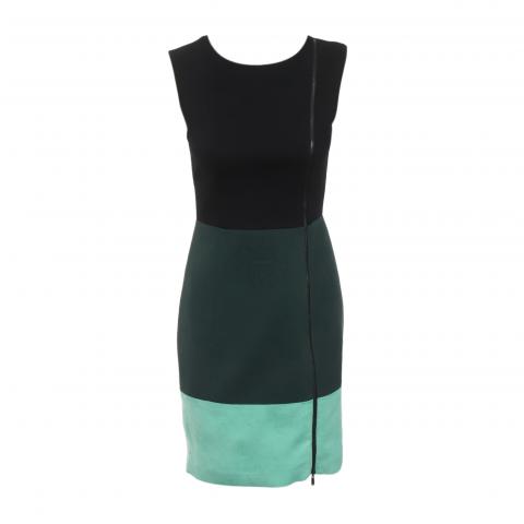 Sell Laundry by Shelli Segal Colorblock Dress - Black/Green | HuntStreet.com