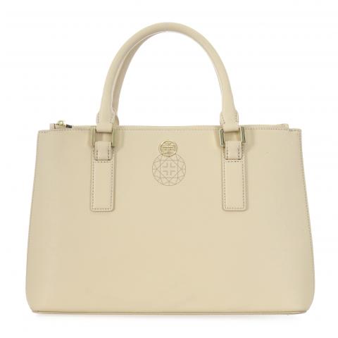 Sell Tory Burch Robinson Double-Zip Tote - Nude 