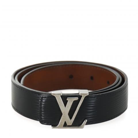 Louis Vuitton INITIALES White Black Epi Leather Logo Belt M0305 85 CM –  Uptown Cheapskate Austin