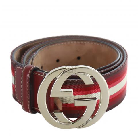 gucci belt with stripes