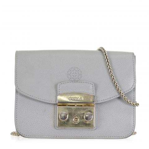 Sell Furla Mini Metropolis Crossbody Bag Grey HuntStreet