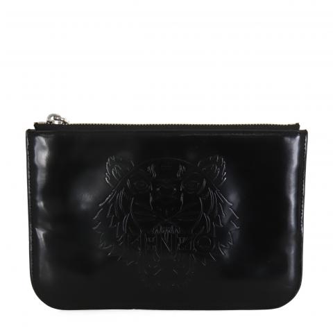 Kenzo leather hot sale clutch