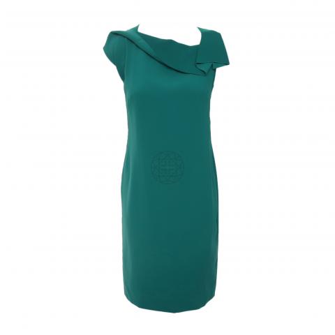 tahari emerald green dress Plus Size Classic Curve Midi