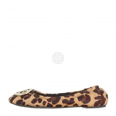 Sell Tory Burch Leopard Reva Flats - Dark Brown/Light Brown 