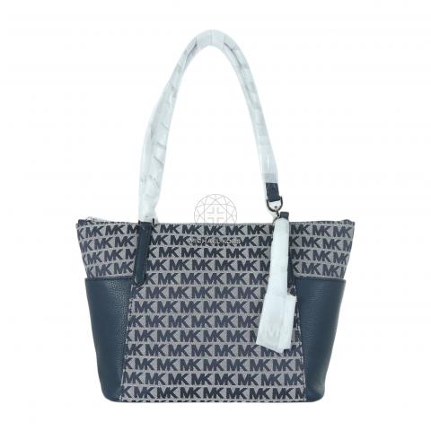 Sell Michael by Michael Kors Bedford Large EW Zip Tote - Navy Blue |  