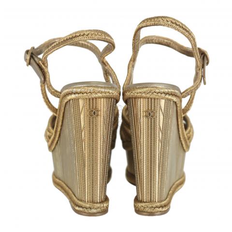 Chanel Women's Gold Sandals