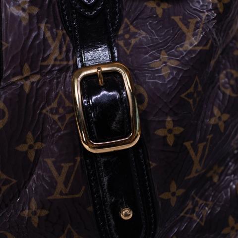 Shearing thunder cloth handbag Louis Vuitton Brown in Cloth - 12581549