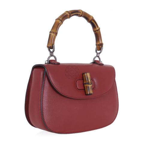 Sell Gucci New Bamboo Top Handle Bag Red HuntStreet