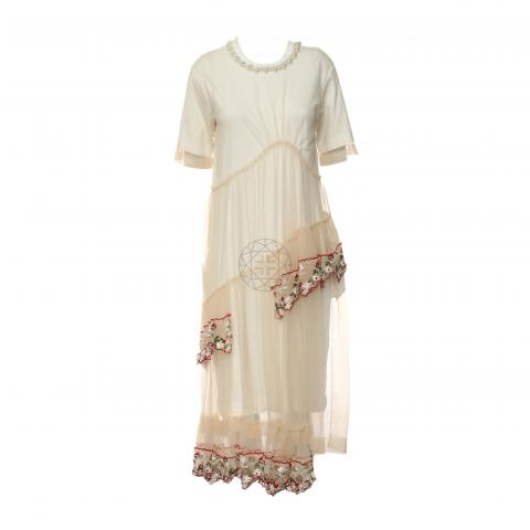 Sell Simone Rocha Tulle Layered T-Shirt Dress - Nude/White/Multicolor |  HuntStreet.com