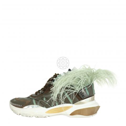 valentino feather sneakers