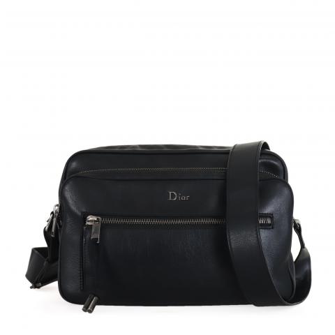 Vegan leather small bag Dior Homme Black in Vegan leather - 23811834