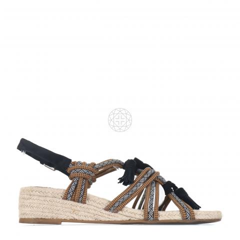 Bimba Y Lola Colorful Ankle Strappy Woven Sandals Shoes EU 39