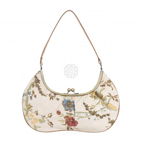 Sell Bagteria Embellished Shoulder Bag - White/Multicolor