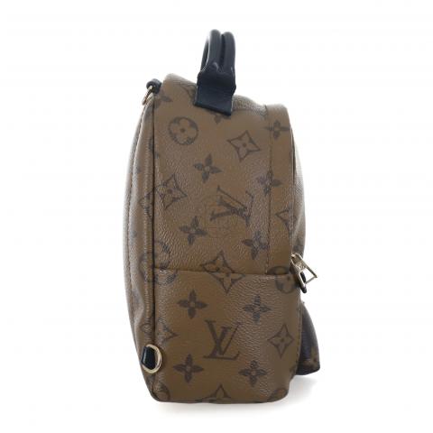Authenticated used Louis Vuitton Louis Vuitton Palm Springs Backpack Mini Rucksack Shoulder Bag Crossbody Monogram Reverse Canvas M44872 Brown, Adult