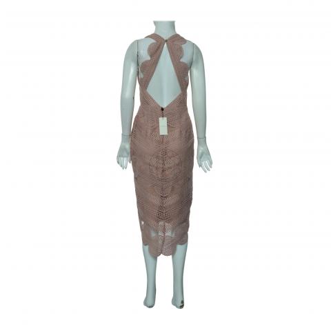 chinese dress ladies FOR LOVE & LEMONS Holiday Lace Midi Dress In Mauve main image 0