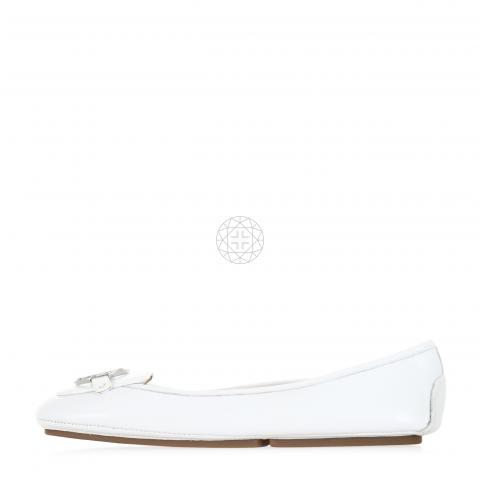 Sell Michael by Michael Kors Lillie Moc Leather Flats - White |  