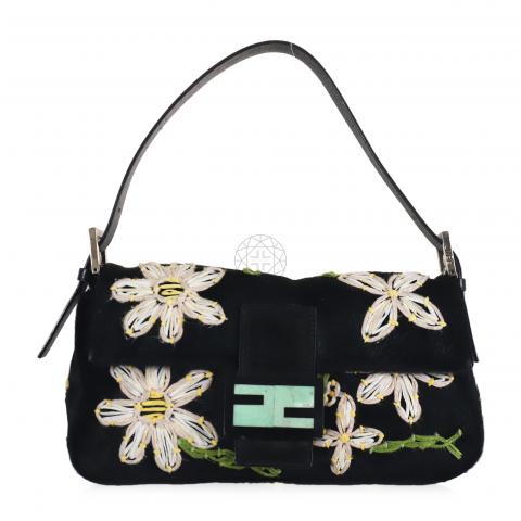 Fendi bag with flowers best sale