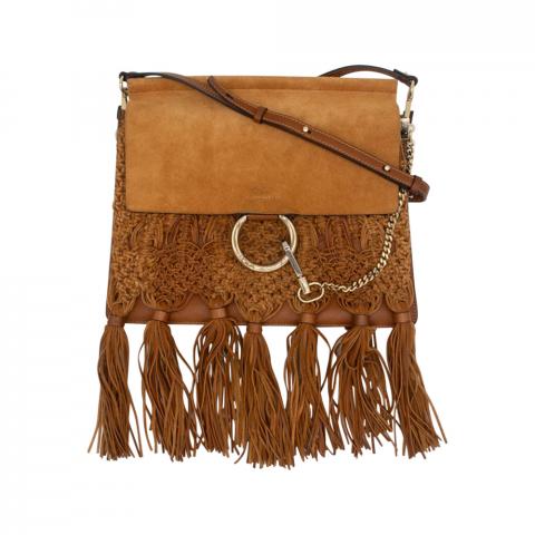 fringed shoulder bag