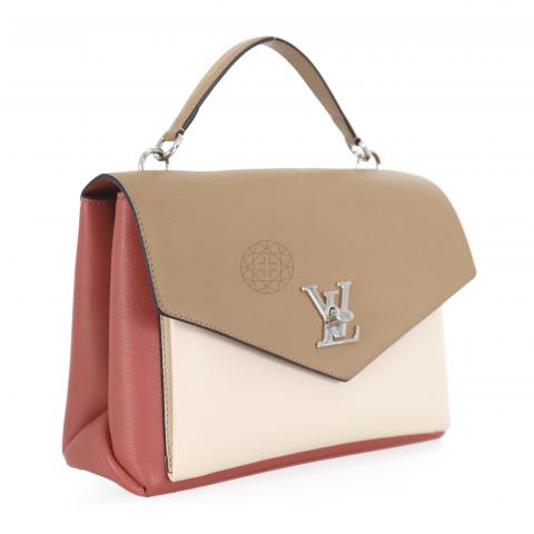 Sell Louis Vuitton MyLockme Satchel - Light Brown/Cream/Pink/Multicolor
