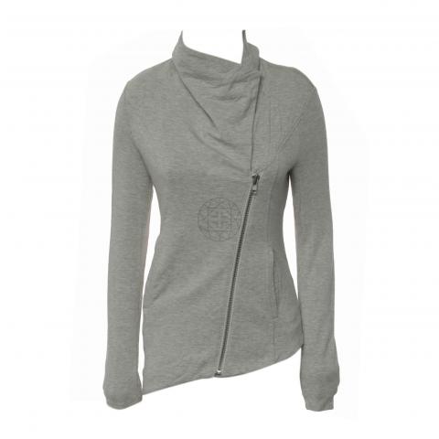 Sell Helmut Lang Zip-Up Asymmetrical Jacket Light Grey