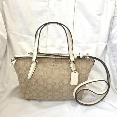 Coach Small Kelsey Outlined Signature Satchel