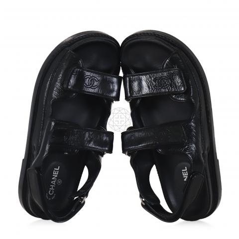 Chanel 2 best sale strap velcro sandals