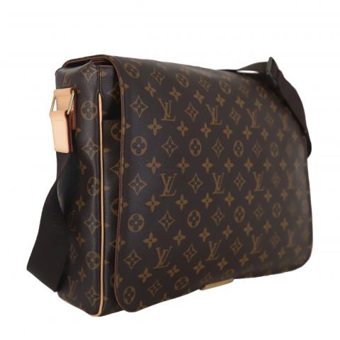 Abbesses messenger cloth bag Louis Vuitton Brown in Cloth - 35913633