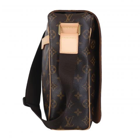 Abbesses messenger cloth bag Louis Vuitton Brown in Cloth - 28283979