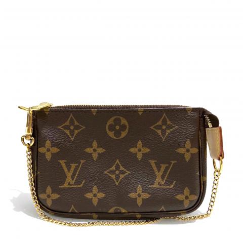 Louis Vuitton - Authenticated Pochette Accessoire Handbag - Cloth Brown for Women, Never Worn