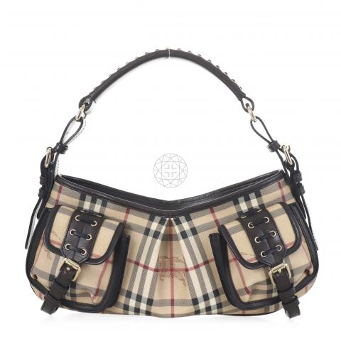 Burberry London Nova Check Shoulder Bag - Neutrals Shoulder Bags, Handbags  - WBURL157575