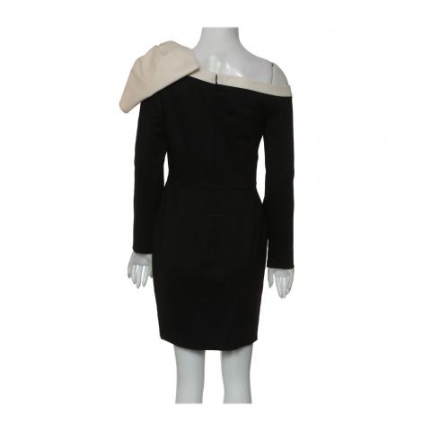 Sell Valentino Big Bow Long Sleeve Dress - Black/Off-White