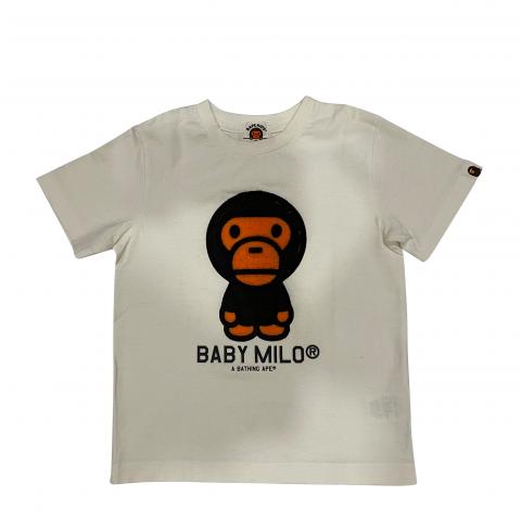 Sell BAPE Kids Baby Milo Printed T-Shirt White