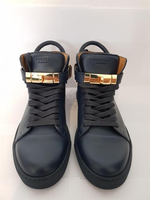 Sell Buscemi 100MM High Top Sneakers Blue HuntStreet