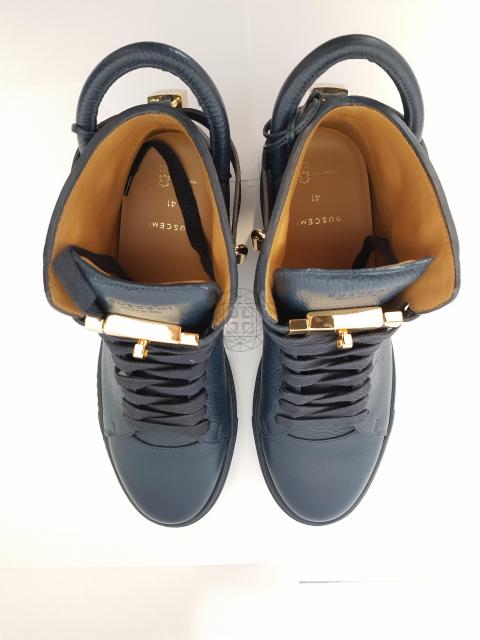 Sell Buscemi 100MM High Top Sneakers Blue HuntStreet