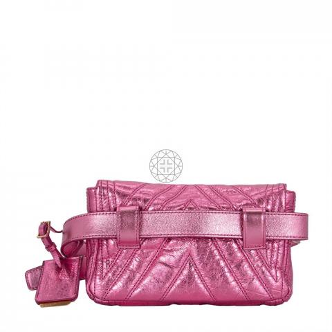 MCM Patricia Leather Crossbody Bag Pink Pony-style calfskin ref