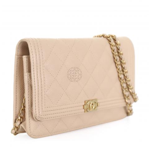 Sell Chanel Boy Wallet on Chain - Nude