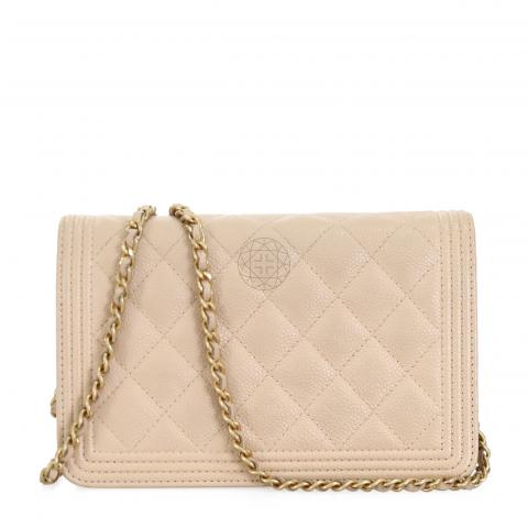 Chanel nude discount wallet on chain