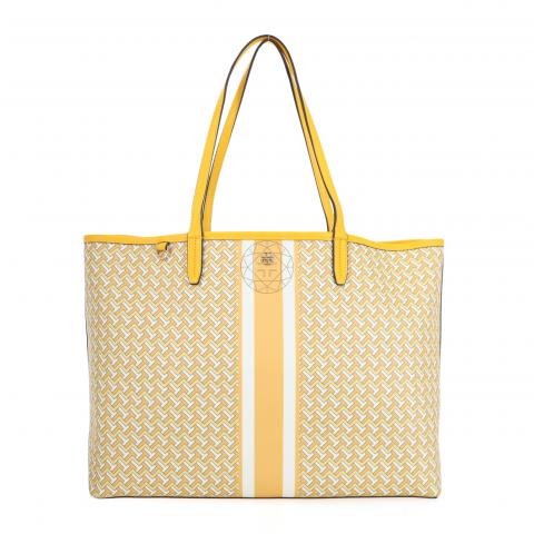 Sell Tory Burch Large Tile T Link Tote - Yellow 