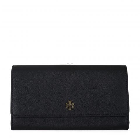 Sell Tory Burch Emerson Envelope Continental Wallet - Black 