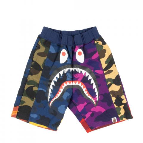 bape purple camo shorts