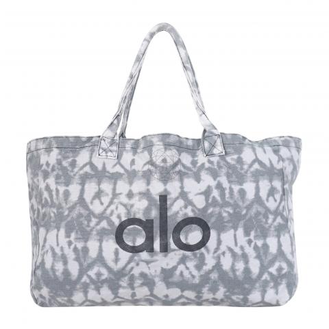 Sell Alo Yoga Logo Canvas Shopper Tote - Grey