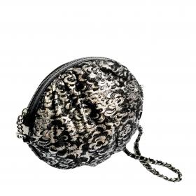 Naughtipidgins Nest - Chanel Mini O Case Zip Pouch in Camellia Embossed  Metallic Silver Calfskin A super useful, compact zipped card or coin pouch  crafted from a beautiful pewter toned, metallic calfskin