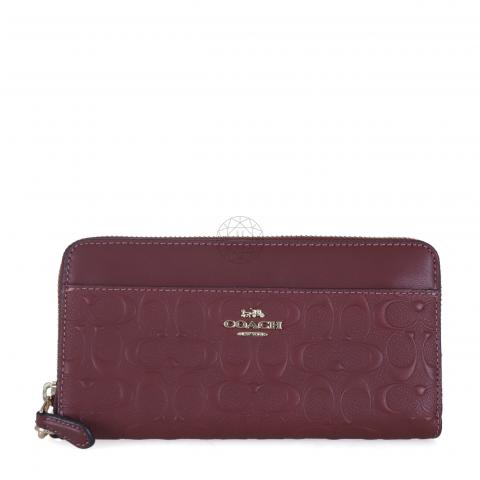 Maroon on sale coach wallet