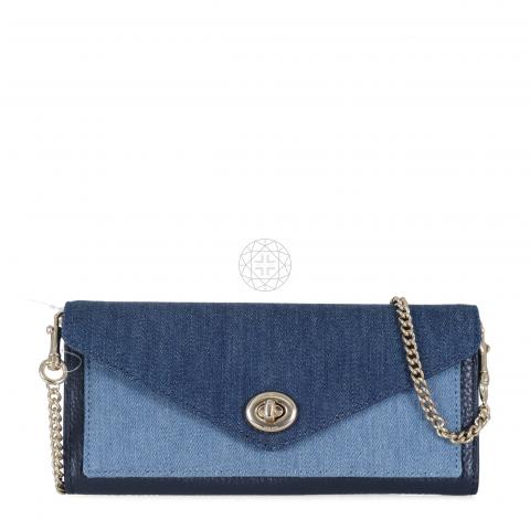 Coach envelope best sale chain wallet