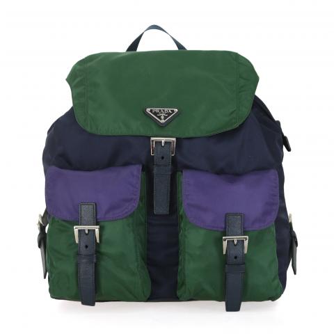 prada backpack green