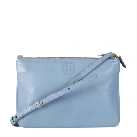 Celine Blue Trio Crossbody Bag ○ Labellov ○ Buy and Sell